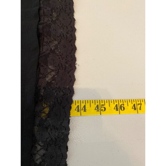 Venezia Black Sheer Lace Trim Dress Scoop Neck Short Sleeve 18W - Picture 5 of 10